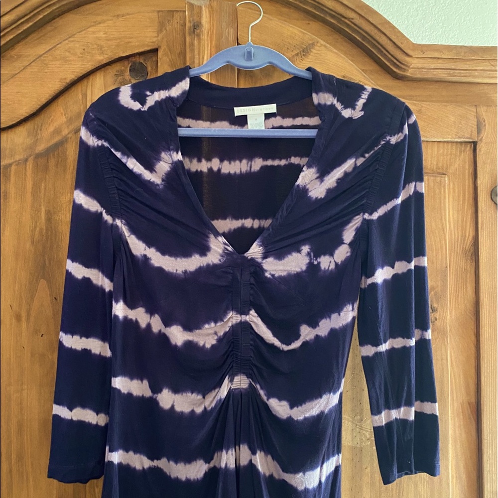 DESIGN HISTORY LONG SLEEVE TIE DYE SHIRT